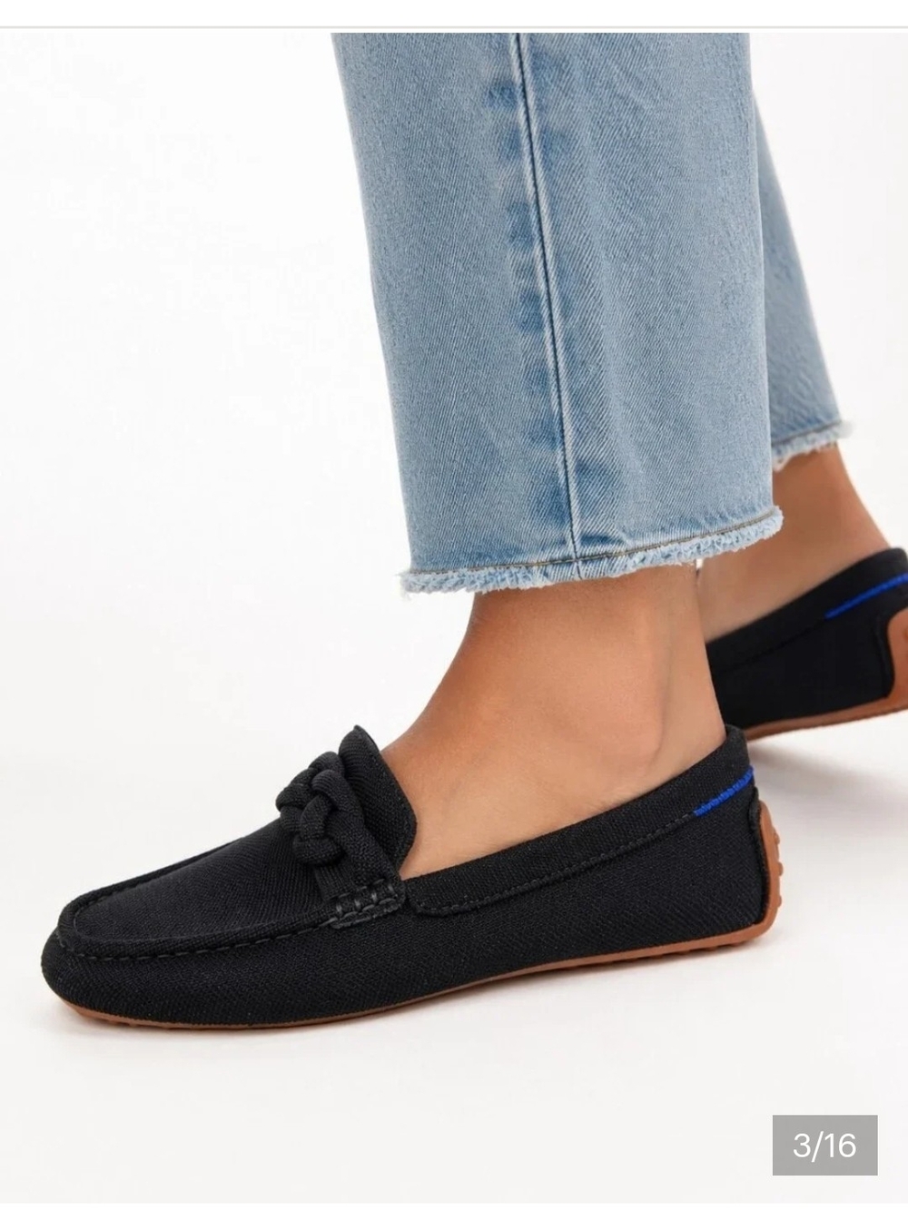 Rothy's Black Knit Knot Loafers